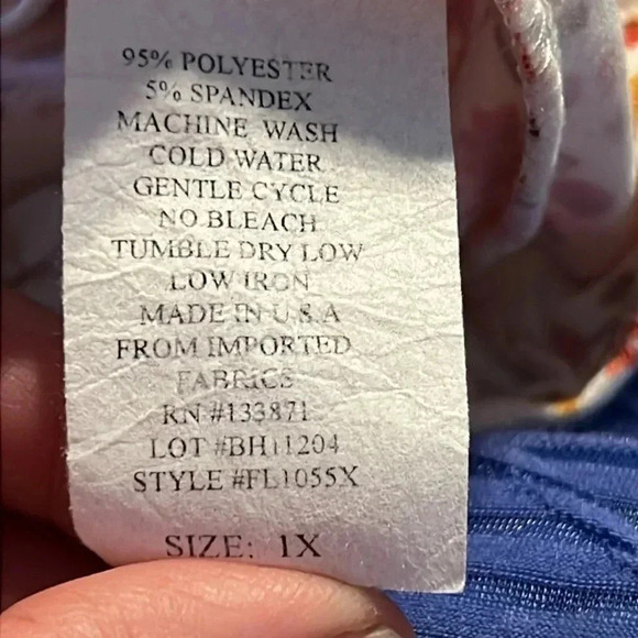 LOT OF 2 TANK TOPS XL ONE BLUE SEE THROUGH, ONE‎ FLORAL SUMMER BOHO Y2K - Picture 7 of 11